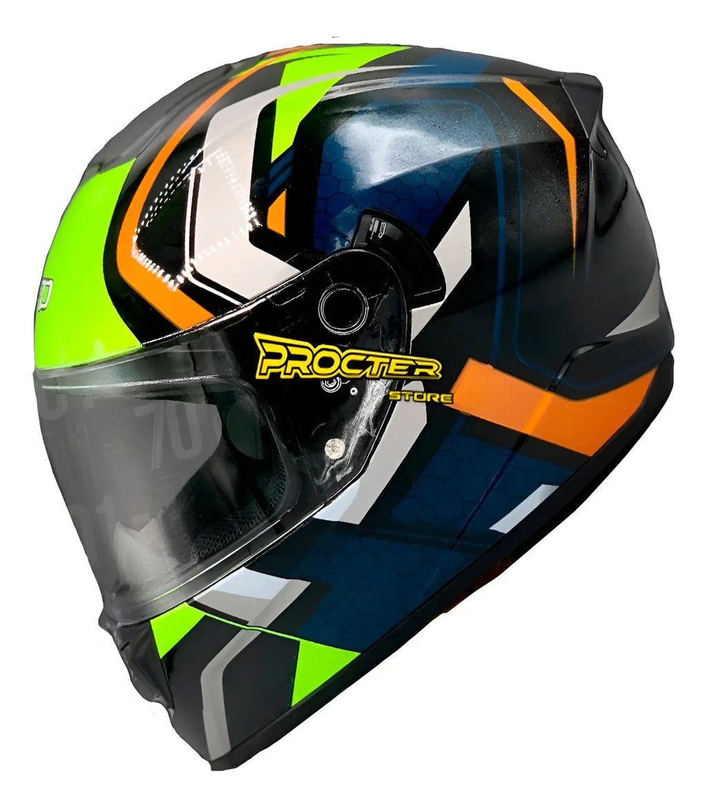Casco Integral Moto Xecuro Doble Visor Certificado Gafas