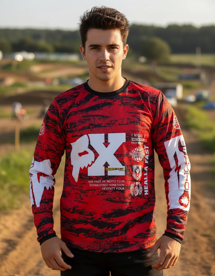Buzo Manga Larga Mtb Motocross Bicicross Jersey Ciclismo