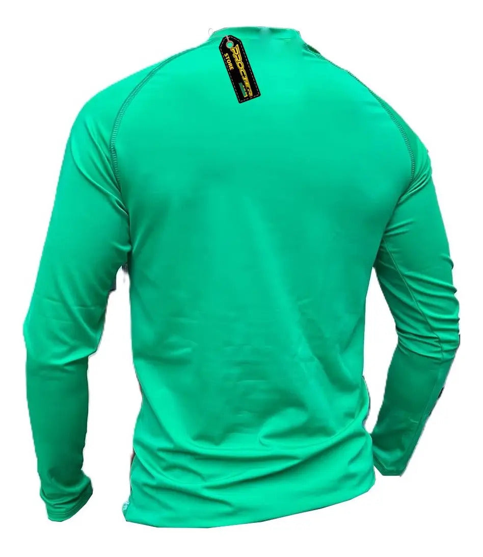 Buzo Deportivo Camiseta Larga Slim Fit Gym Lycra Fria Uv