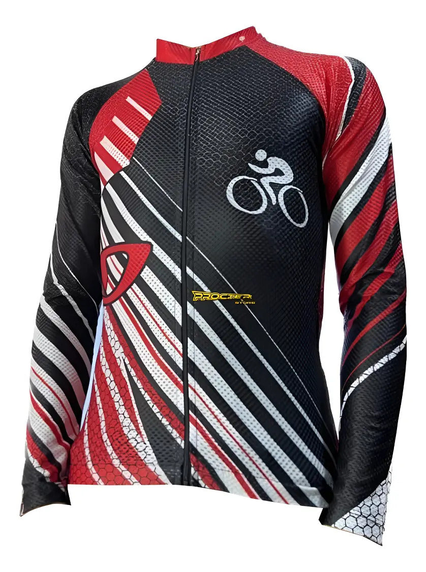 Camisa Camiseta Jersey Ciclismo Manga Larga Ruta Bici Licra
