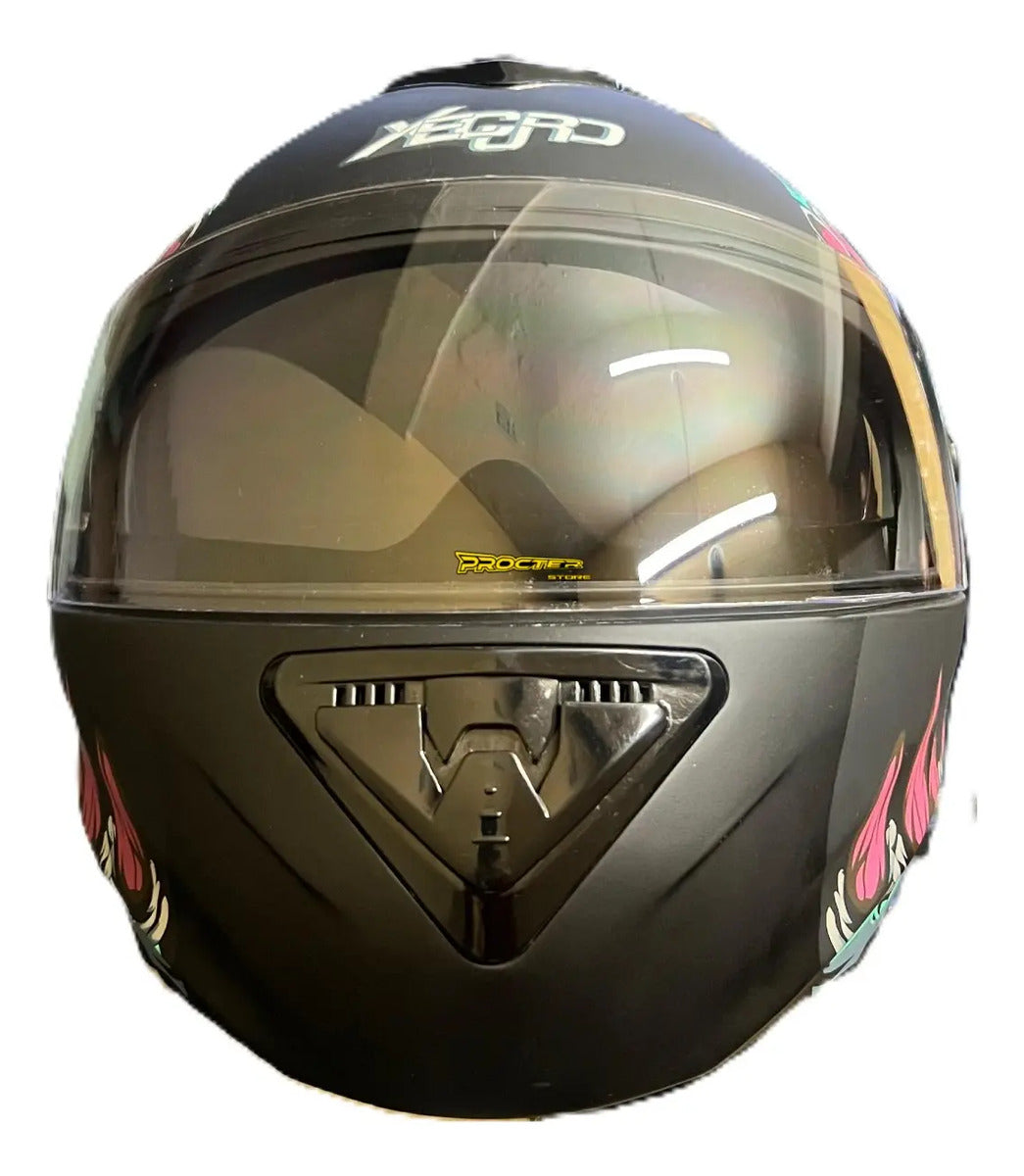 Casco Abatible Certificado Mujer Hombre Xecuro Doble Visor