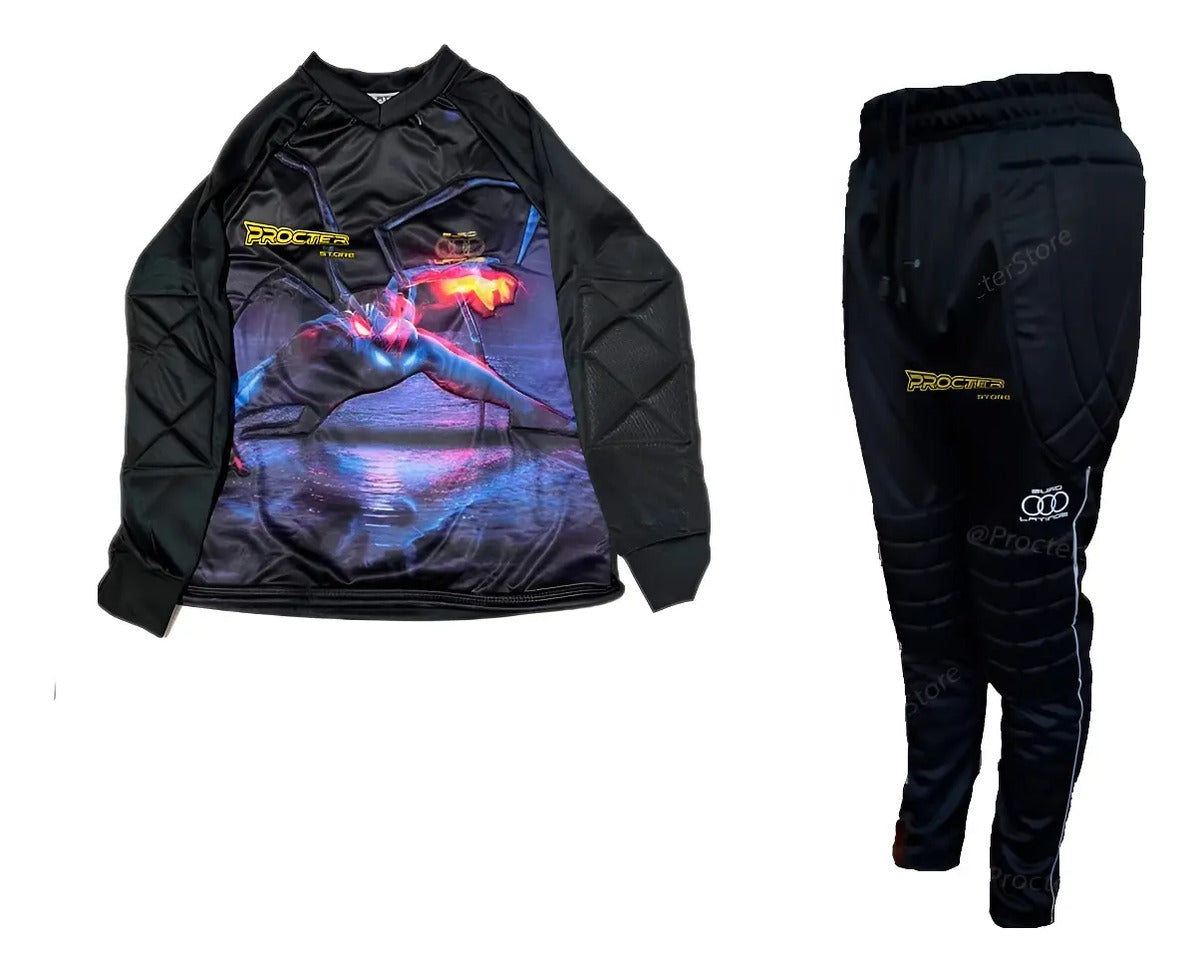 Conjunto Arquero Niño Pantalon Y Buzo Portero Uniforme