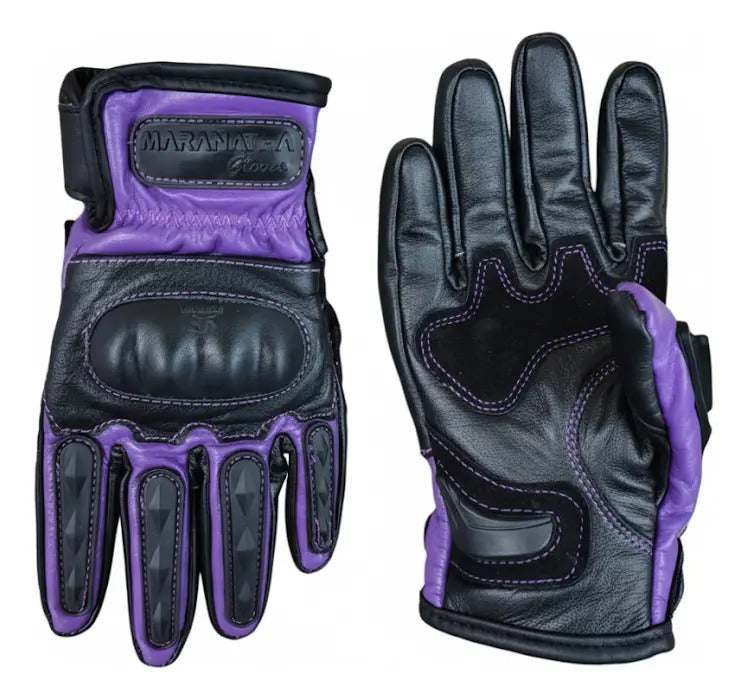 Guantes 100% Cuero Para Moto Con Protecciones Y Térmicos