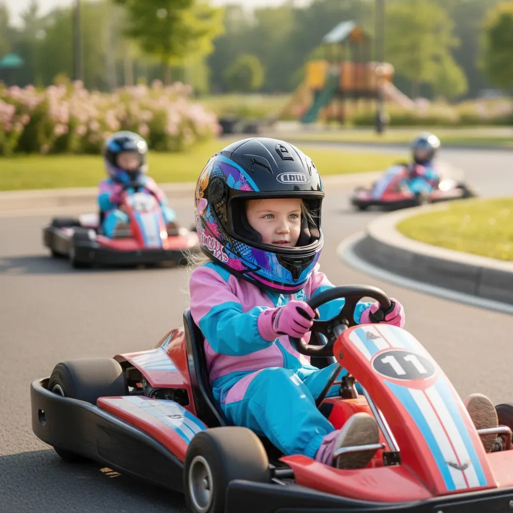 Casco Integral Para Niños Cerrado Kart Bicicleta Deportes