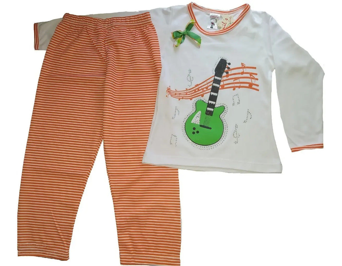 Pijamas Niña Algodón Con Dibujos En Relieve Tallas 6-12