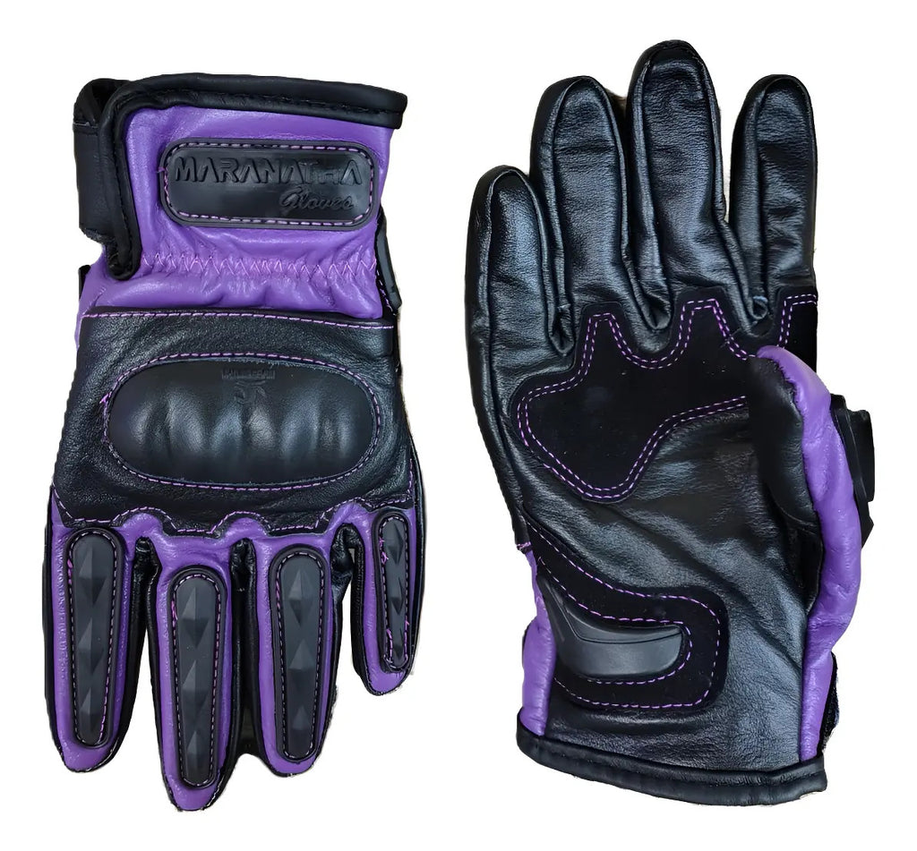 Guantes 100% Cuero Para Moto Con Protecciones Y Térmicos