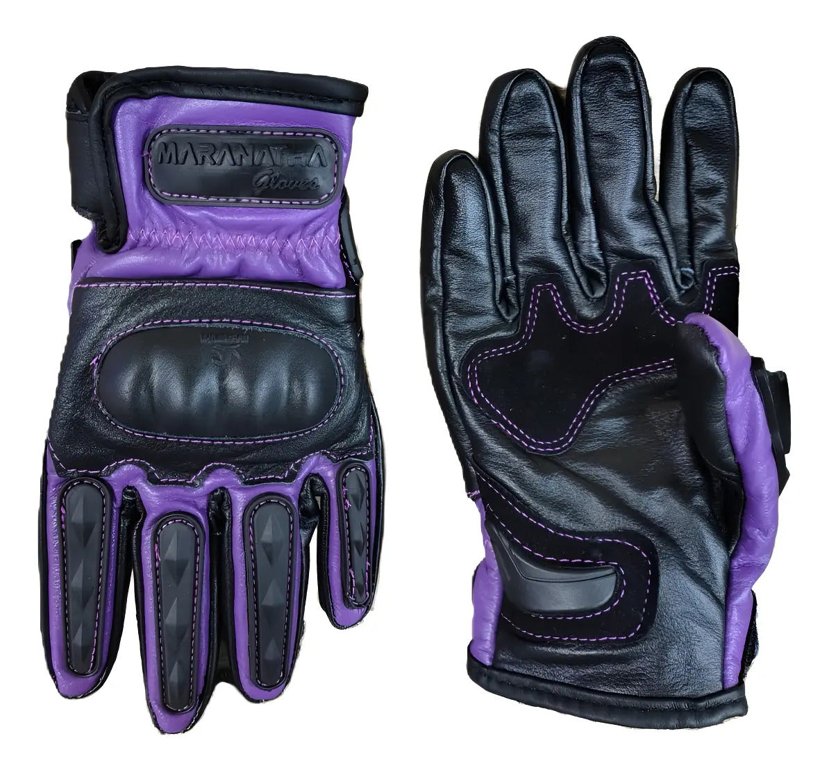Guantes 100% Cuero Para Moto Con Protecciones Y Térmicos