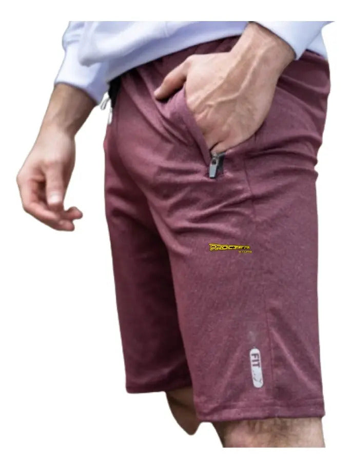 Pantaloneta Licrada Gym Short Hombre Deportivo