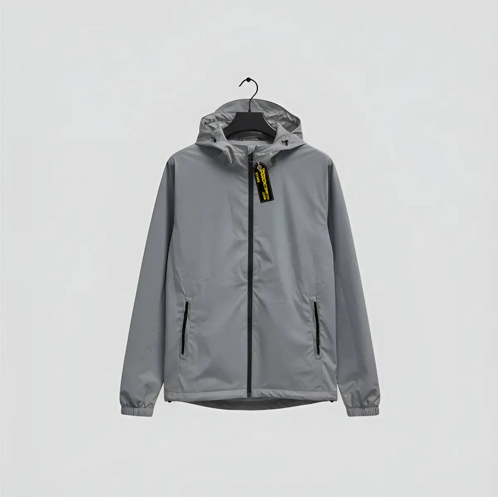 Chaqueta Reflectiva Liviana Cómoda Con Capota