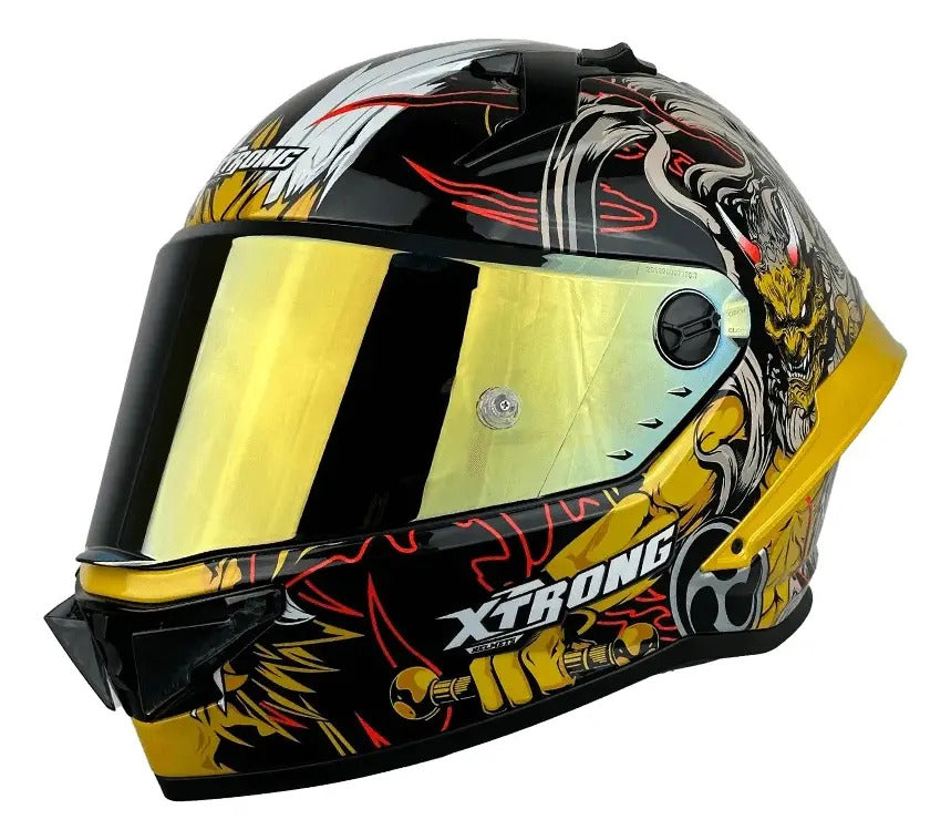 Casco Xtrong Integral Visor Magnetico Deportivo Certificado