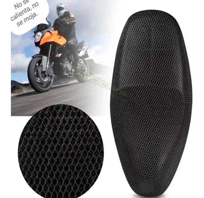 Protector Forro Malla De Sillín Para Moto Anti Calentamiento
