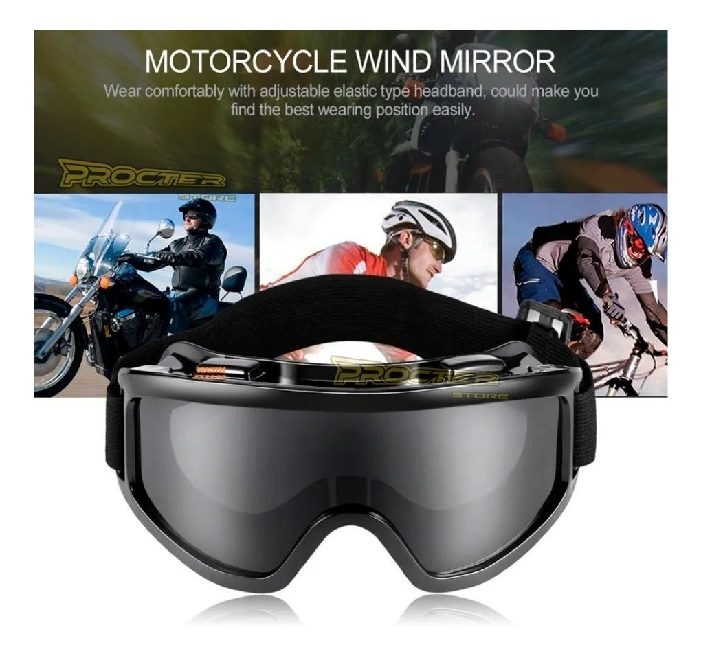 Gafas Tipo Cross Para Casco Cross Moto Bicicleta Deportes