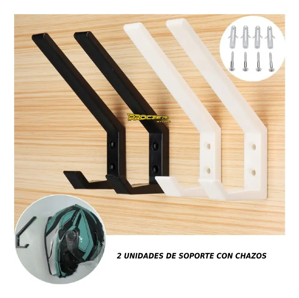 Dos Soportes Para Casco De Moto Perchero Moto