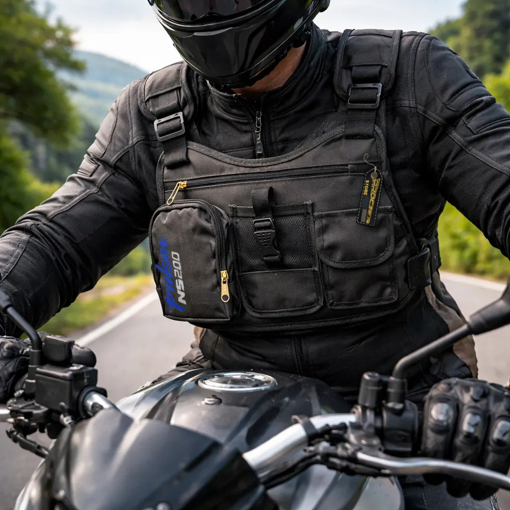 Pechera Moto Cangurera Porta Celular Multiusos