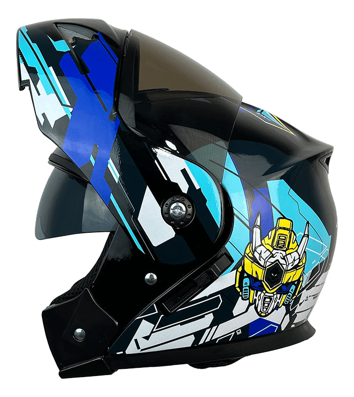 Casco Certificado Para Niños Abatible Con Gafas Xecuro 905