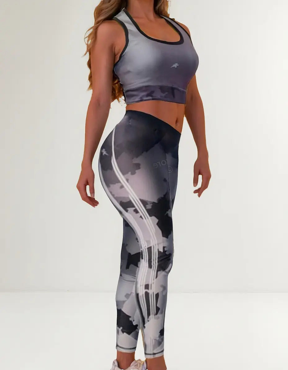 Conjunto Dama Gimnasio Deportes Suplex Sublimada 2 Piezas