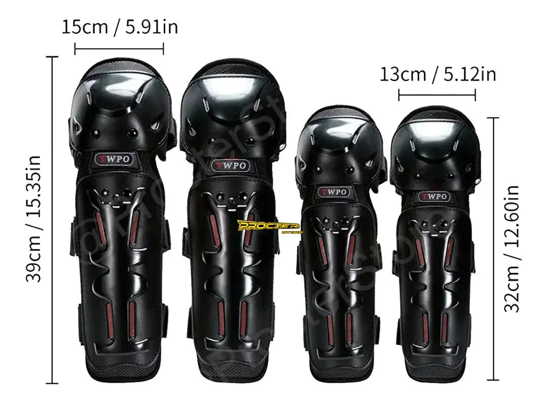 Kit Rodilleras Y Coderas Juego De Protección Motociclistas
