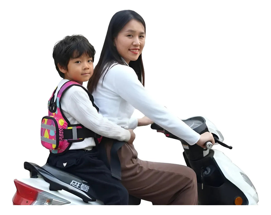Chaleco Con Cinturón De Seguridad Moto Niñas Y Niños
