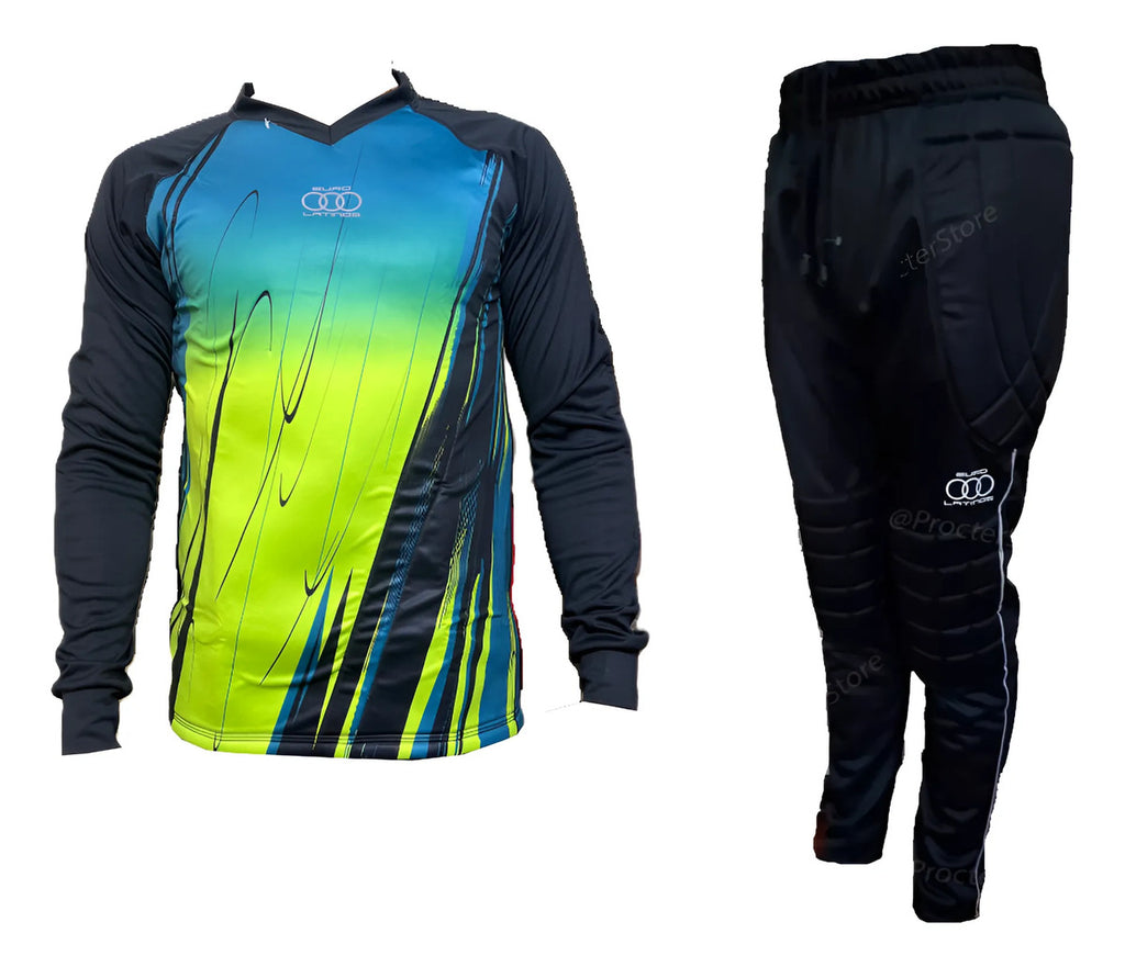 Conjunto Arquero Pantalon Y Buzo Acolchado Portero Uniforme