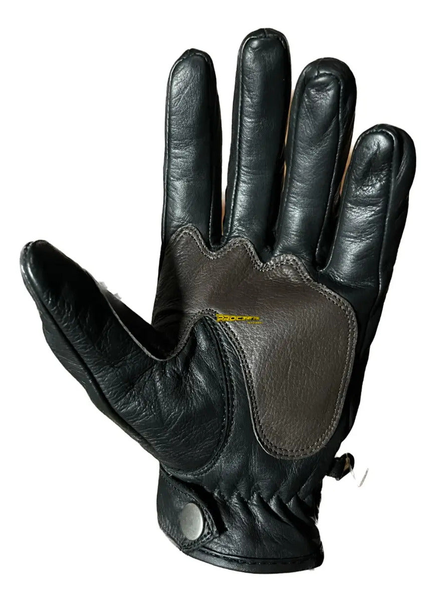Guantes 100% Cuero Para Moto Con Protecciones Ropero