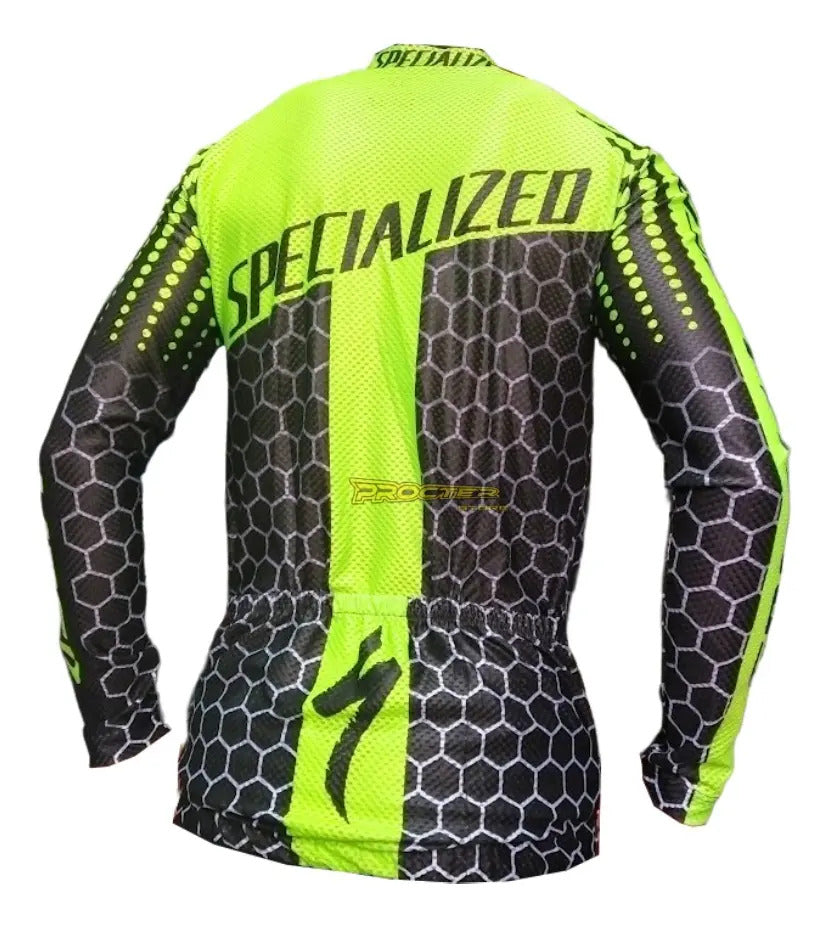 Camisa Camiseta Jersey Ciclismo Manga Larga Ruta Bici Licra