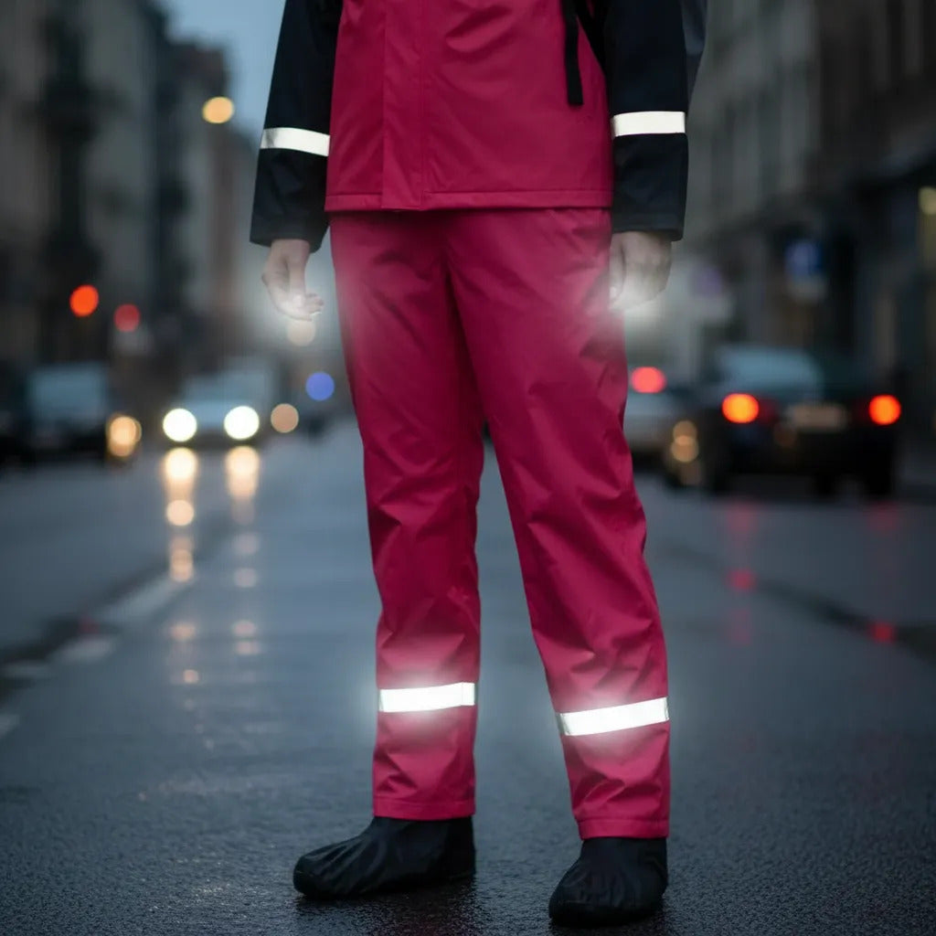 Combo Traje Impermeable 4 Piezas Dama + Protector De Maleta