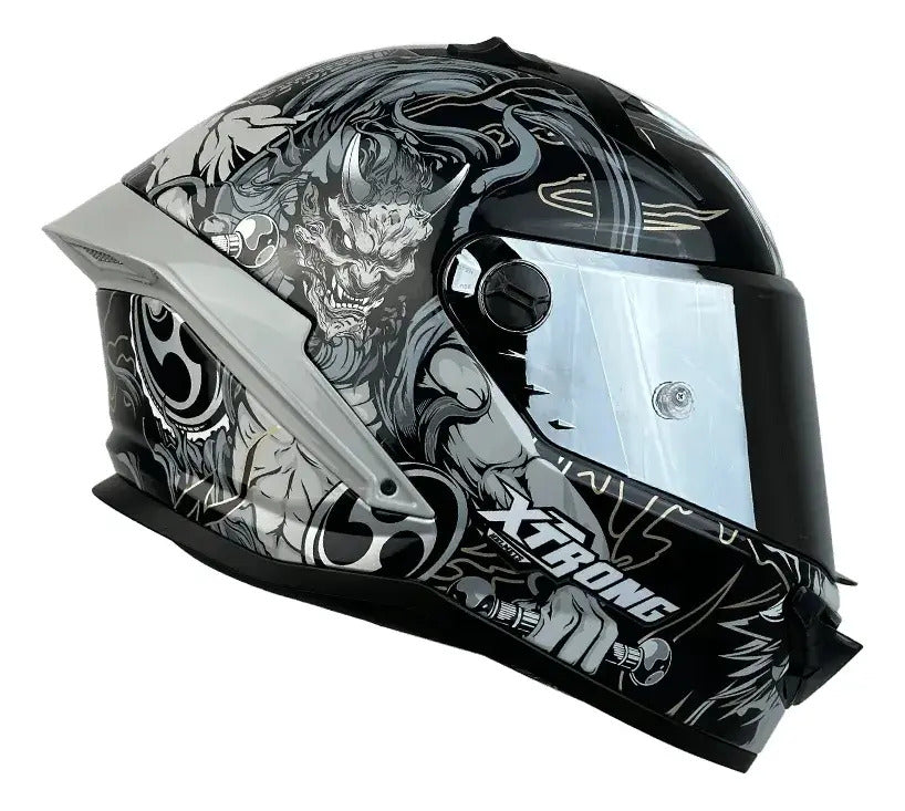 Casco Xtrong Integral Visor Magnetico Deportivo Certificado