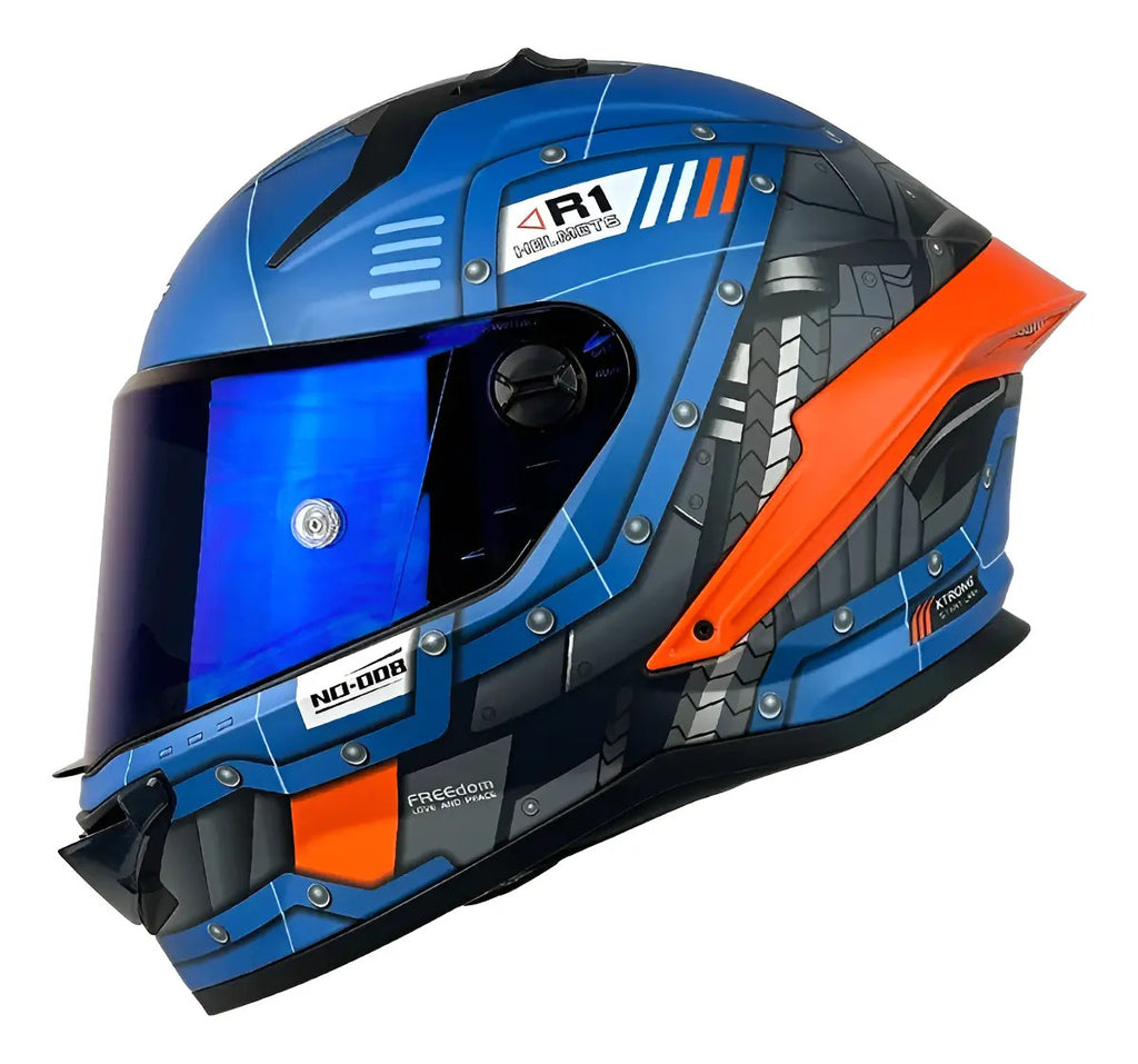 Casco Xtrong Integral Visor Magnetico Deportivo Certificado