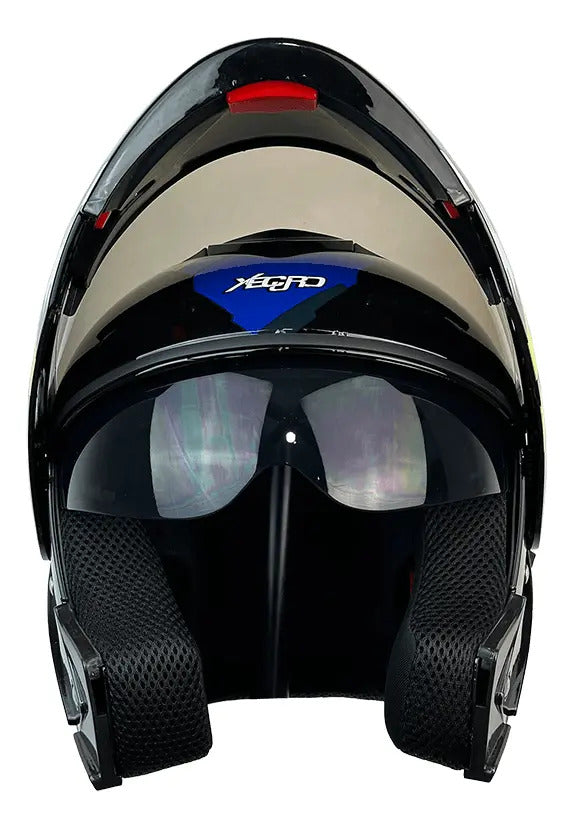 Casco Certificado Para Niños Abatible Con Gafas Xecuro 905