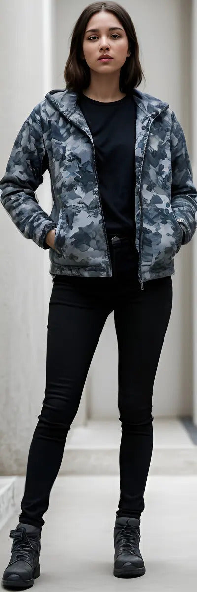 Chaqueta Camuflada Rompevientos Moto Bicicleta Reflectiva