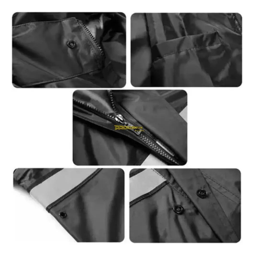 Conjunto Impermeable Sudadera Moto Chaqueta Pantalón Estuche