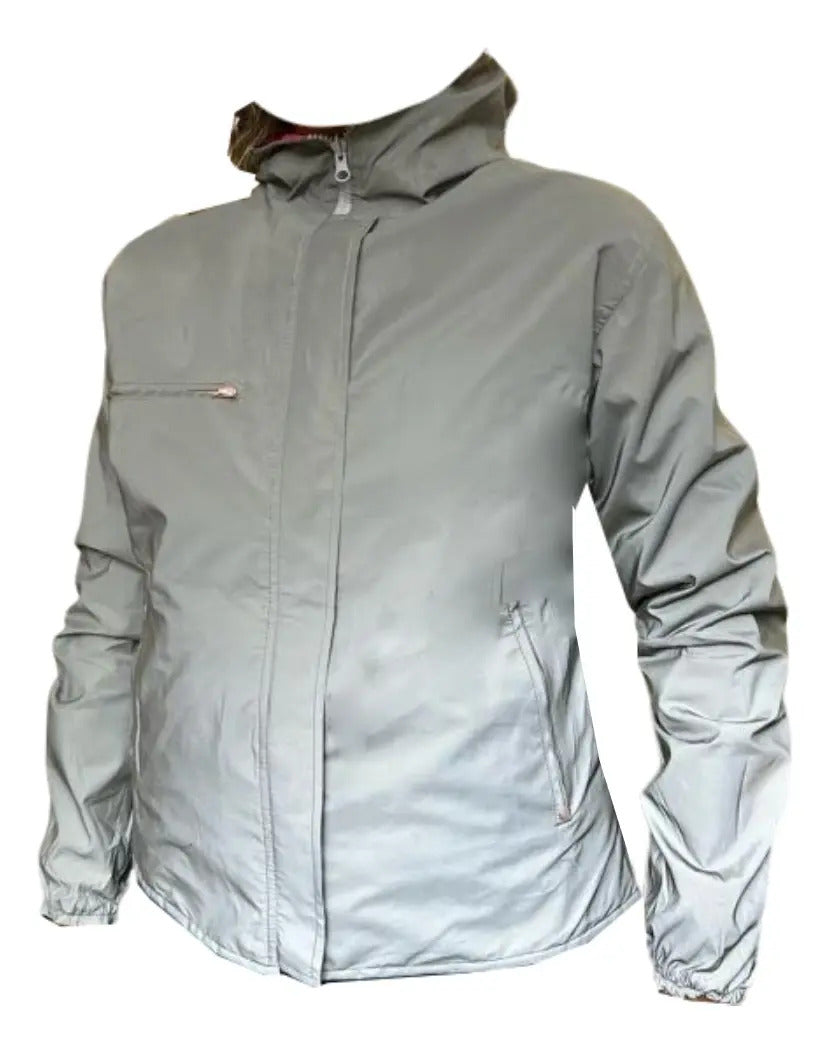 Chaqueta Moto 100% Reflectiva Y Doble Faz Cortavientos
