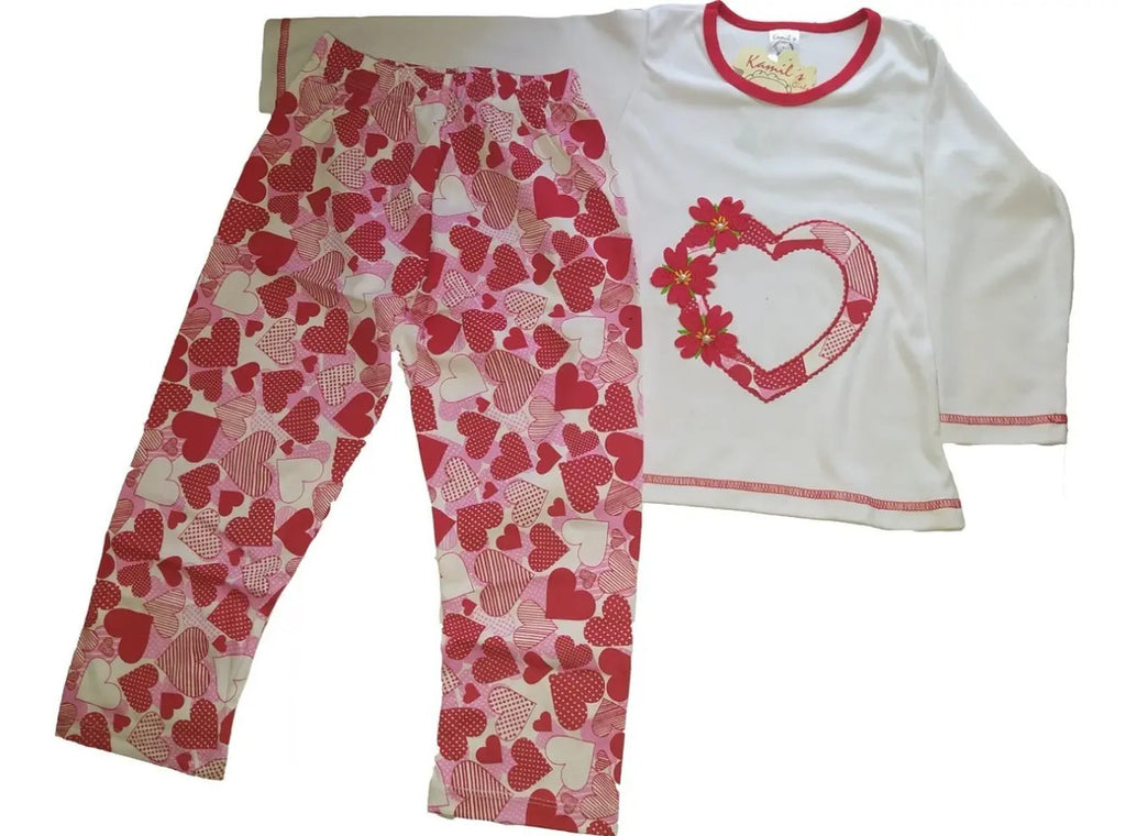Pijamas Niña Algodón Con Dibujos En Relieve Tallas 6-12