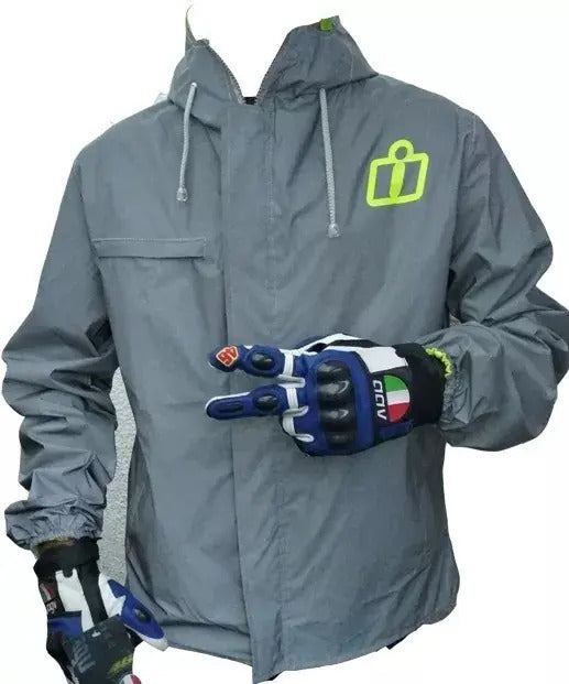 Chaqueta Moto 100% Reflectiva Y Doble Faz Cortavientos