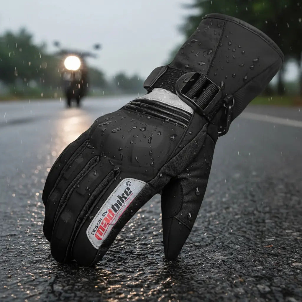 Guantes Moto Térmicos Impermeables Protección  100% Madbike