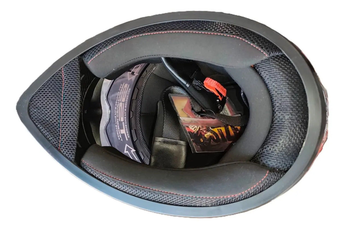 Casco Integral Moto Xecuro 701 Con Gafas Visor De Color