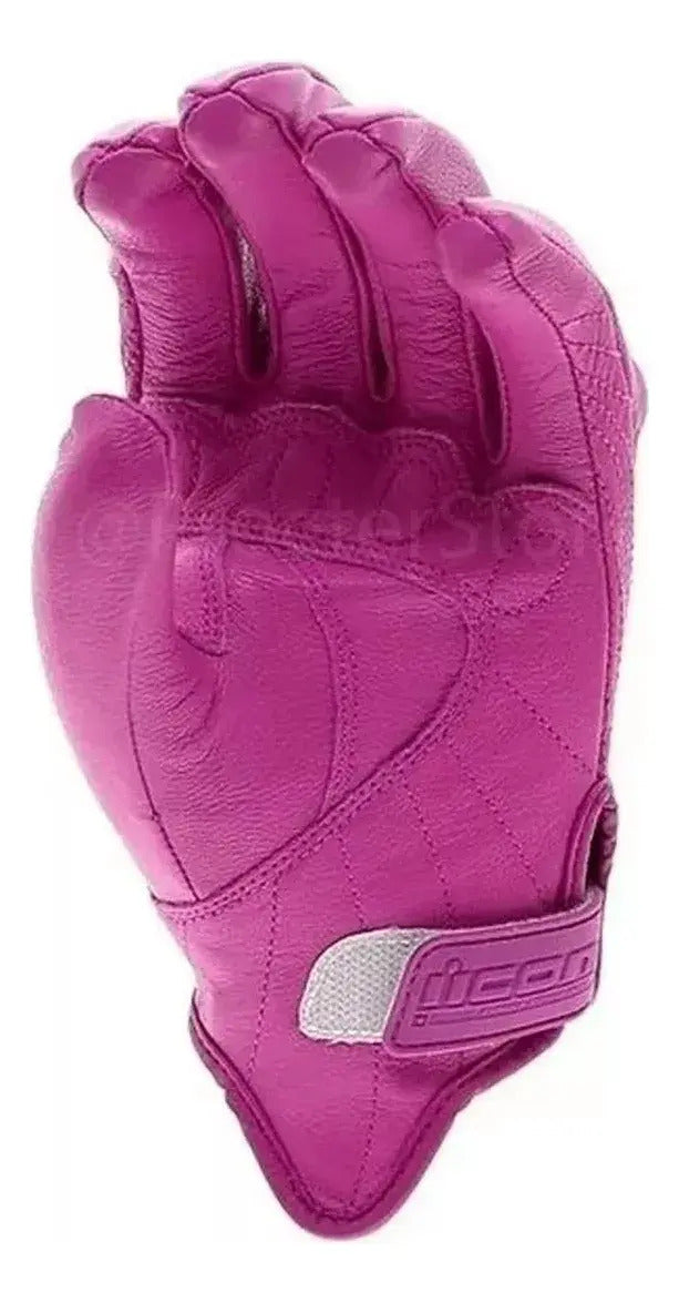 Guantes Para Dama Pursuit En Cuero Moto Protección