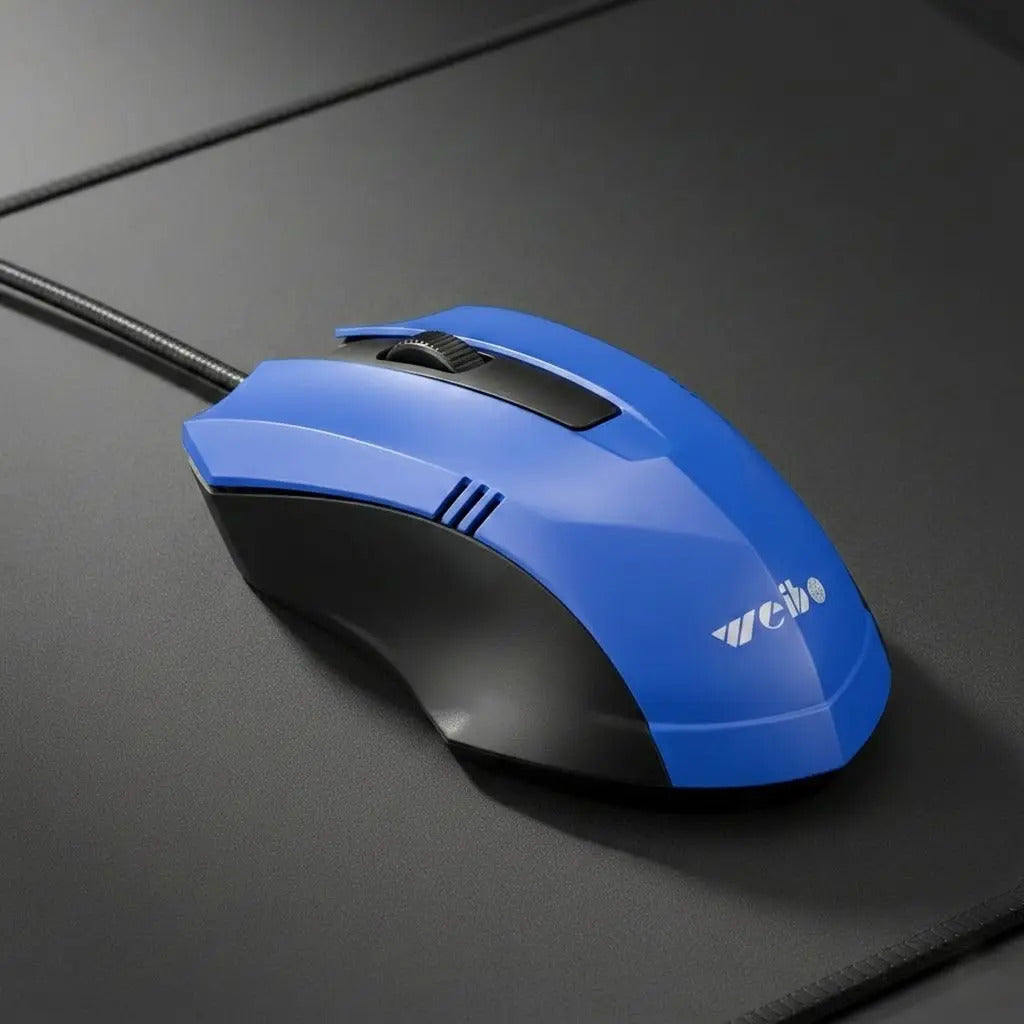 Mouse Weibo Fc 201 Optico Usb 3.0 Alambrico