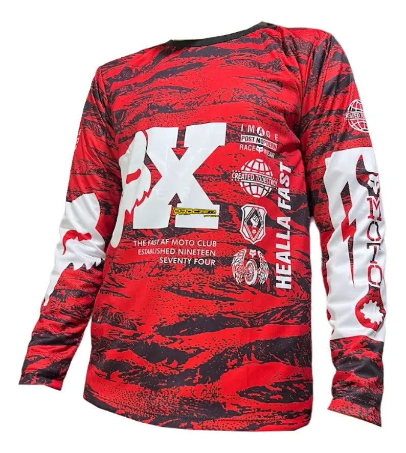 Buzo Manga Larga Mtb Motocross Bicicross Jersey Ciclismo