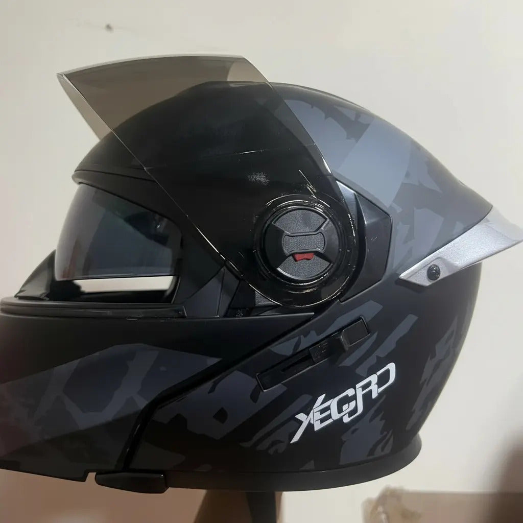 Casco Abatible Certificado Mujer Hombre Xecuro Doble Visor