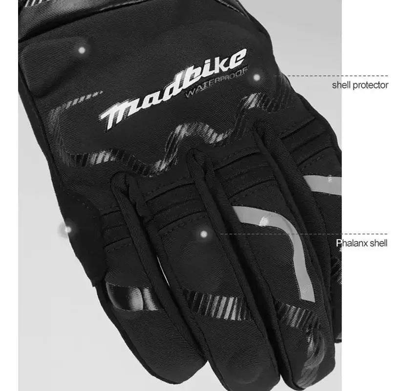 Guantes Impermeables 100% Termicos Moto Mad Bike Bk65