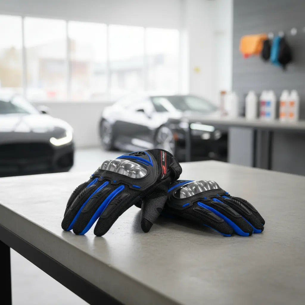 Guantes Para Moto Proteccion Metalizada Scoyco Mc44 Tactiles