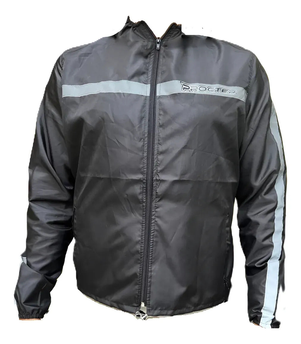 Chaqueta Rompevientos Reflectiva Moto Bicicleta Liviana