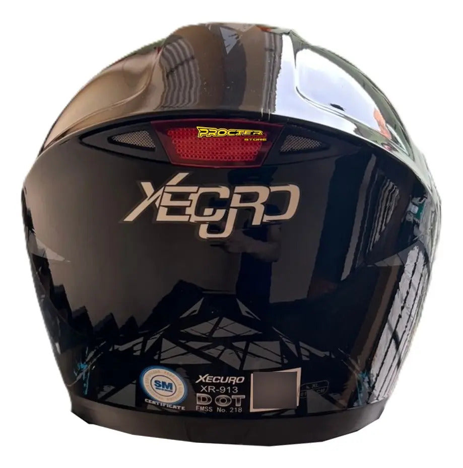Casco Abatible Certificado Mujer Hombre Xecuro Doble Visor