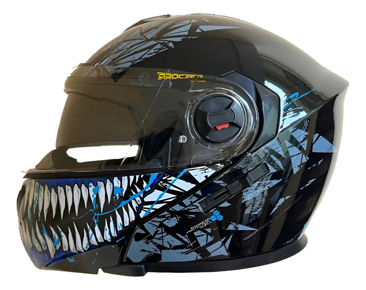 Casco Abatible Certificado Mujer Hombre Xecuro Doble Visor