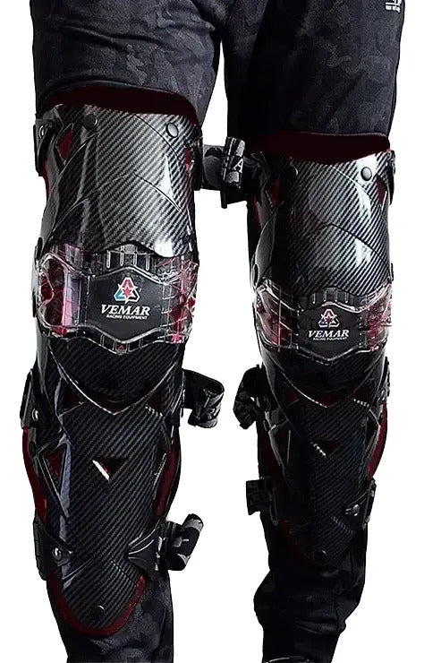 Rodilleras Canilleras Articuladas Para Motociclistas Vemar