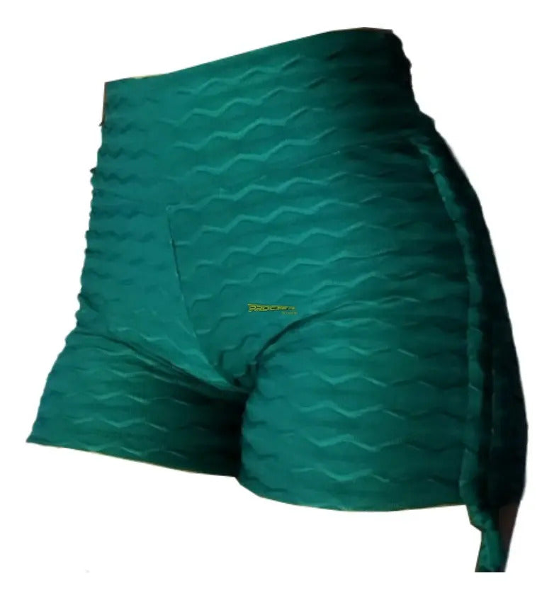 Lycra Corta Short Levanta Cola Push Up Deportivo Texturizado