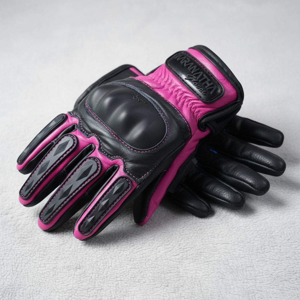 Guantes 100% Cuero Para Moto Con Protecciones Y Térmicos