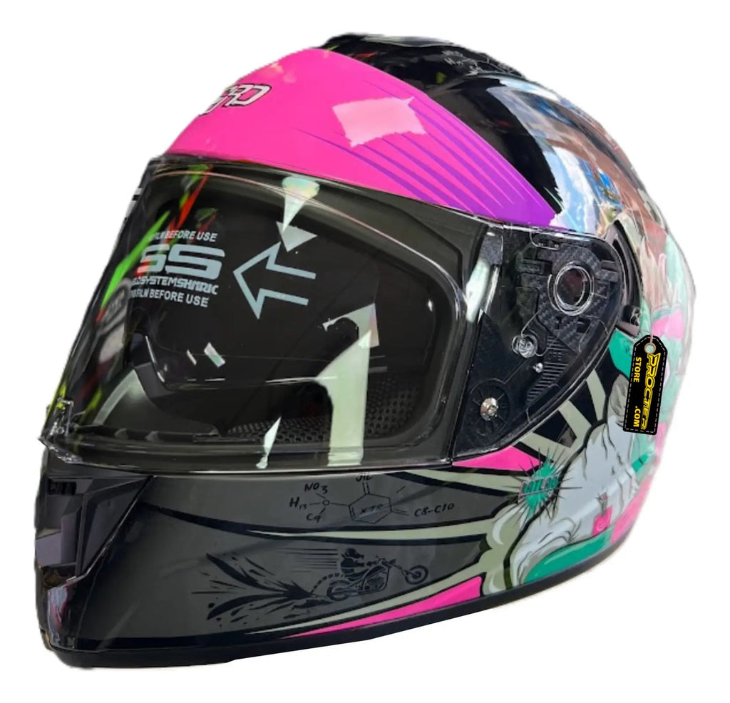 Casco Integral Moto Xecuro Doble Visor Certificado Gafas