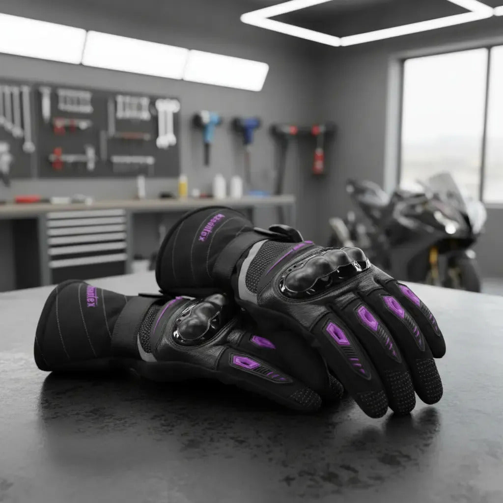 Guantes Masontex  Impermeables Y Térmicos  Moto Caña Larga